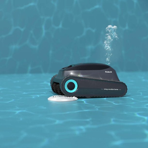 Aiper Scuba S1 Poolrobot &ndash; Tr&aring;dl&oslash;s reng&oslash;ring af bund, v&aelig;gge og vandlinje